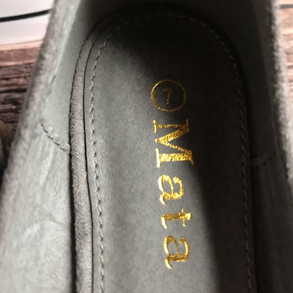 Matas women’s slingback block heel Grey Suede - Picture 5 of 7